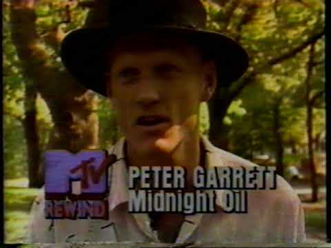 1989 MTV Peter Garrett from Midnightoil Short Interview Clip