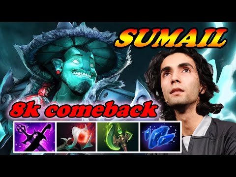 Sumail Storm Spirit 8k comeback Parasma high magic damage | Immortal Best Ranked Gameplay