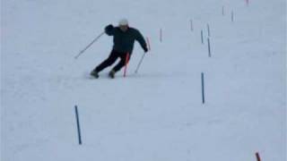 preview picture of video 'Zoltán Danila, slalom skiing in Visegrád - part.1.'