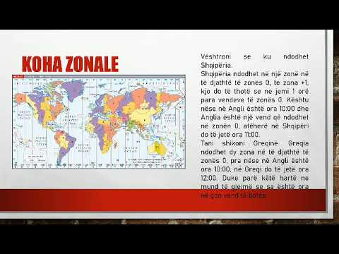 Klasa 6 "Llogaritja e intervaleve te kohes dhe koha zonale"