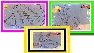@OCHOICUABEE tô màu hedgehog, kangaroo, rabbit