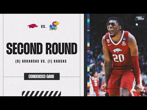 Arkansas vs. Kansas - Second Round NCAA tournament extended highlights