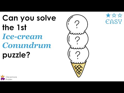 Ice-cream Conundrum 1 (easy) || Trichotomy Puzzle #001