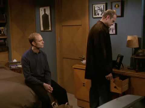 Frasier and Niles discussing Martin's death