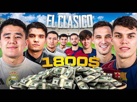 UNWANTED EL CLASICO! BARCA vs REAL 1800$ UCHUN KURASH!!!