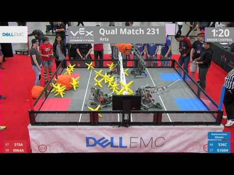 2017 VRC Arts Q231 - 315A 9064A vs 536C 5150H - 18 to 36