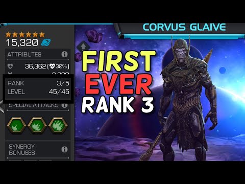 First Ever! 6 Star Corvus To Rank 3 | Rank Up and First Tests | Marvel Contest of Champions
