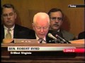 Sen Robert Byrd Questions Donald Rumsfeld About 9 11 5 16 2002