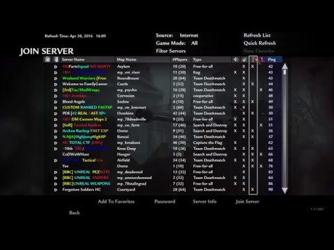 cod mw2 servers cod mw2 servers