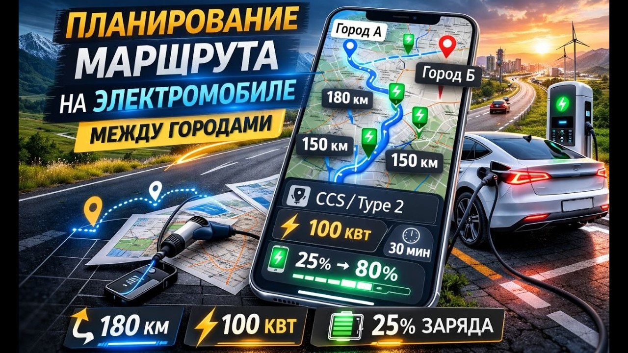 Видео о построении маршрута в evPoint.kz