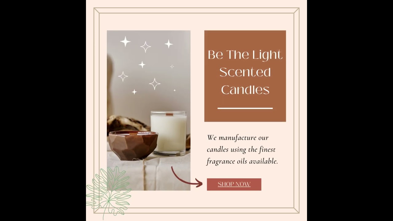 Discover Scented Elegance: Be The Light Candles Unveiled! #shorts