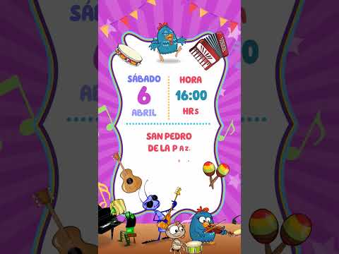 La gallinita pintadita - Maestro Andrés #invitacionpersonalizada #infantil #niños