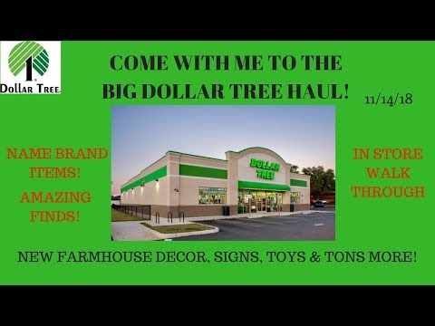 Come with me to Dollar Tree 🌳 11/14/18~New Finds, Farmhouse Decor, Toys, Stocking Stuffers & More❤️ Video