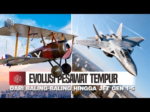 EVOLUSI PESAWAT TEMPUR PALING GILA! — Dari Baling-Baling, hingga Jet Tempur Siluman GENERASI 5