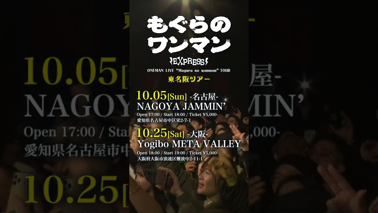 もぐらのワンマン 2025 東名阪ツアー #もぐらの唄 #交差点