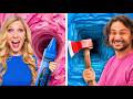 BOYS Vs GIRLS 100 Layers Of Crayons