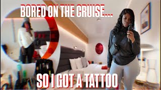 Bored on the Cruise… So I Got a Tattoo | Sea Day Vlog