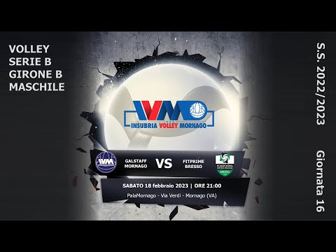Volley Serie B Maschile: GALSTAFF MORNAGO Vs. FITPRIME BRESSO
