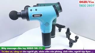 Video giới thiệu súng massage gun Nikio NK-172 - thiết bị giảm đau cơ, phục hồi cơ bắp sau tập luyện