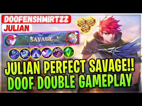 JULIAN PERFECT SAVAGE!! Doof Double Gameplay [ Doofenshmirtzz Julian ] Mobile Legends Gameplay Build