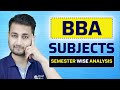 BBA Subjects Analysis in 4 Mins | Bachelors of Business Administration | BBA Course Subjects