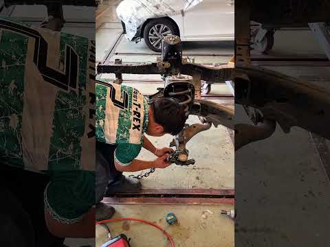 Revo Bent Chassis Fix Under Control Arm #carrepair #ซ่อมรถ