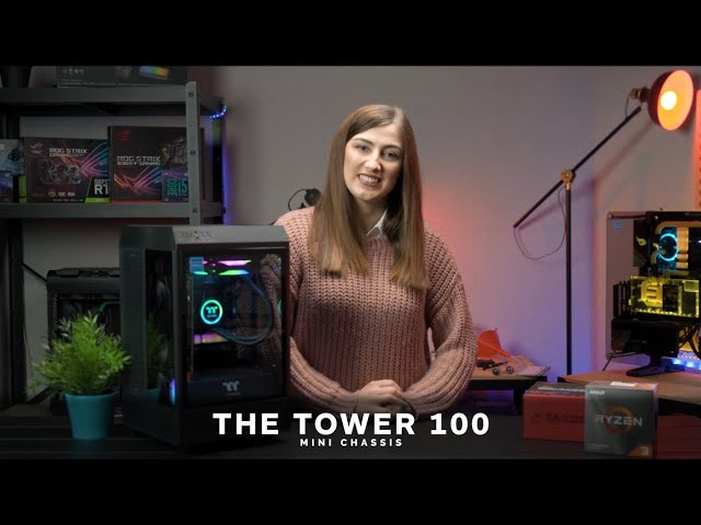 Vỏ Case Micro The Tower 100 Black CA -1R3-00S1WN-00 Thermaltake