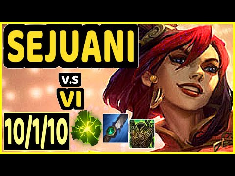 AKAADIAN (SEJUANI) vs VI - 10/1/10 KDA JUNGLE CHALLENGER GAMEPLAY - NA