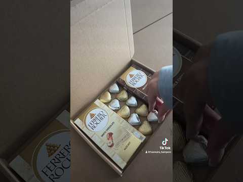 Ferrero Rocher Letterbox Gift #packwithme #packing #ASMR #shortsfeed #shorts #foodie #gifts