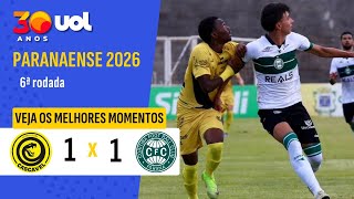 CORITIBA E CASCAVEL EMPATAM NA ÚLTIMA RODADA E O COXA SE CLASSIFICA NO PARANAENSE; MELHORES MOMENTOS