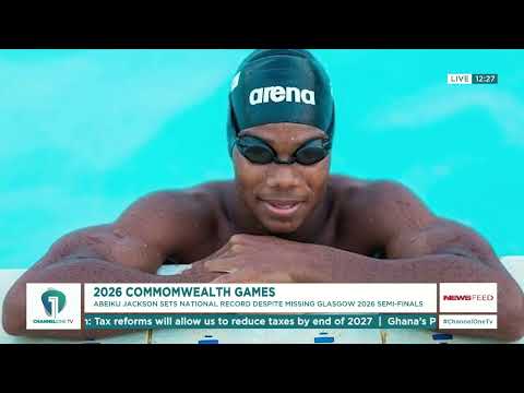 Ghana’s Jackson Breaks National Swimming Record at World Championships | News Feed