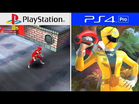 Power Rangers PlayStation Evolution PS1 - PS4 (1996-2019)