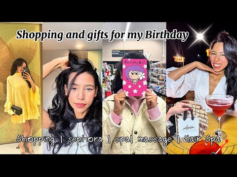 Birthday glow up  P2✨: skin care , spa , sephora haul gifts i bought for myself 🛍️🎁