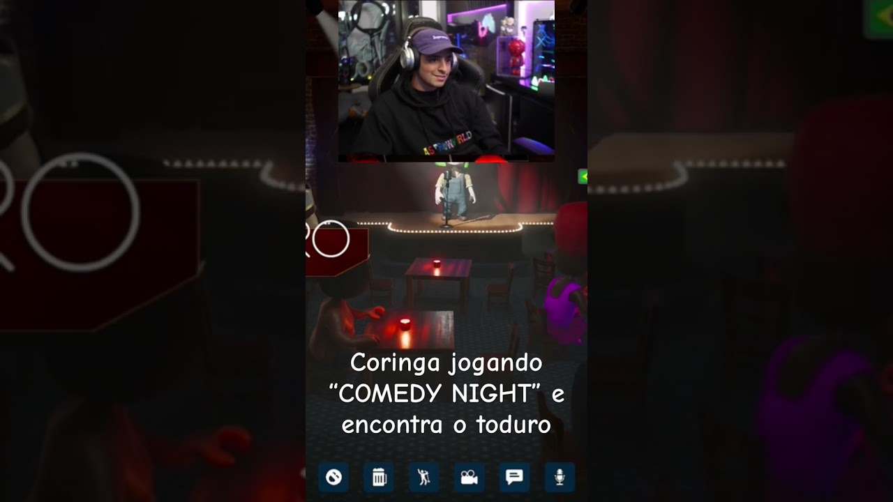 Coringa jogando COMEDY NIGHT, #cortes #shortvideo #loudcoringa