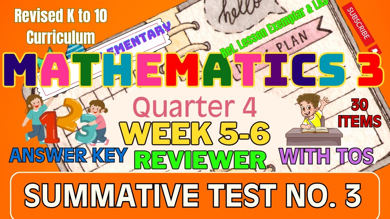MATH 3 Q4 Third Summative Test