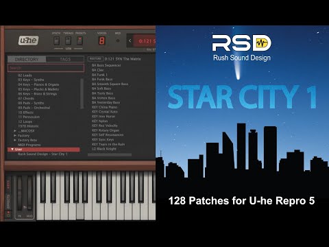 Star City 1 Soundbank - Patches Demo for U-he Repro 5 -  Sequential Circuits Prophet 5