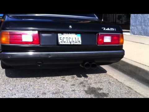 E23 745i exhaust