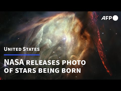 NASA celebrates Webb telescope anniversary with close-up of stellar birth | AFP