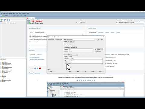 Oracle SQL Developer - Creating a Connection