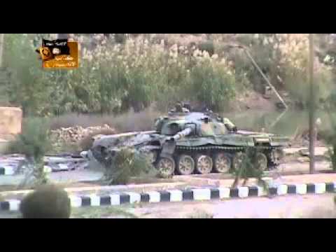 رصد استهداف دبابة لقوات النظام في دير الزور من قبل كتائب الأنصار