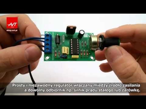 AVT735 - Regulator obrotów silnika 6...24V. Regulator impulsowy DC