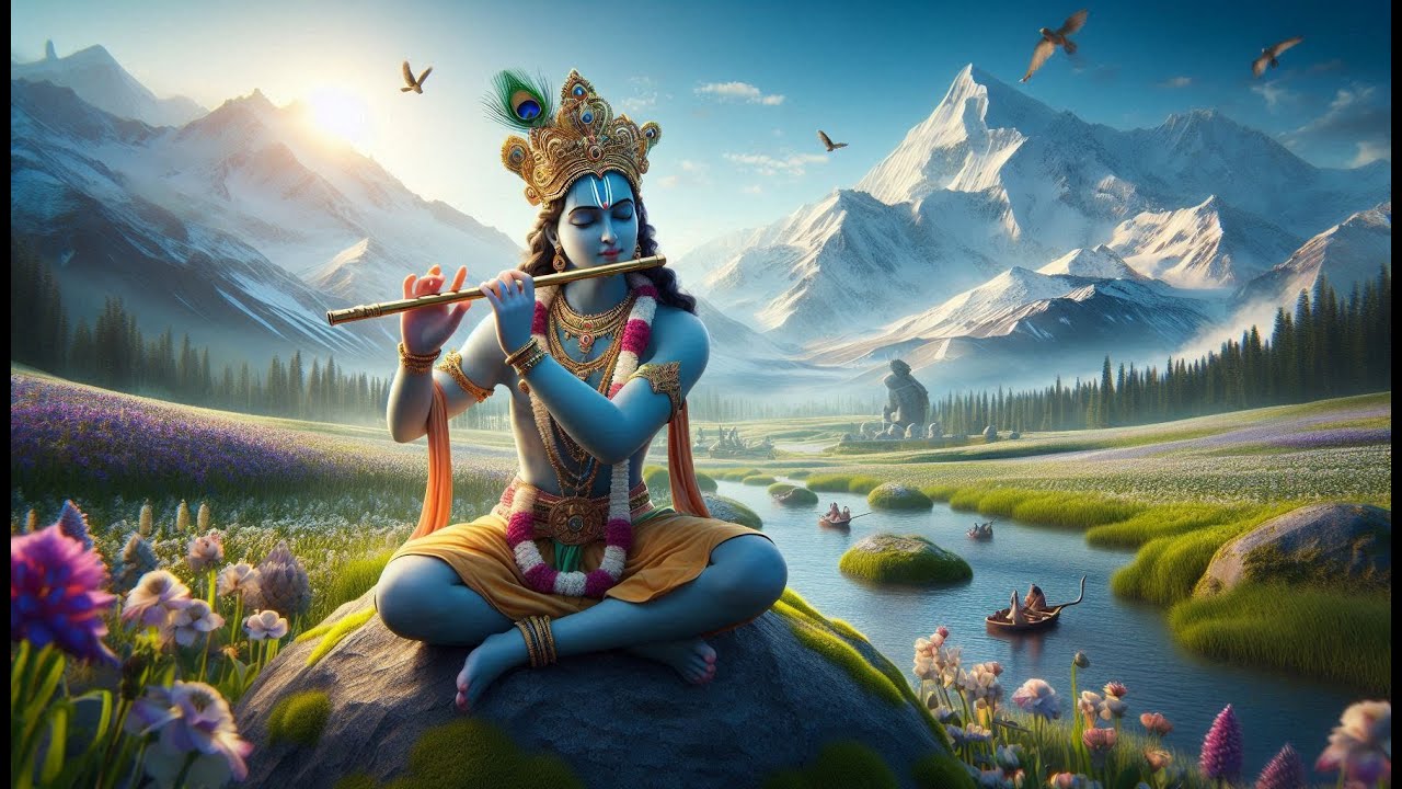 🔴 LIVE Morning Bliss: Krishna Flute || Stress Relief,  Relaxing Music,  Study, Calming Music