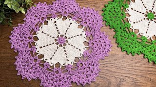 Super beautiful crochet heart doily tutorial 