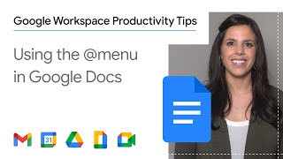 How to use the @menu in Google Docs