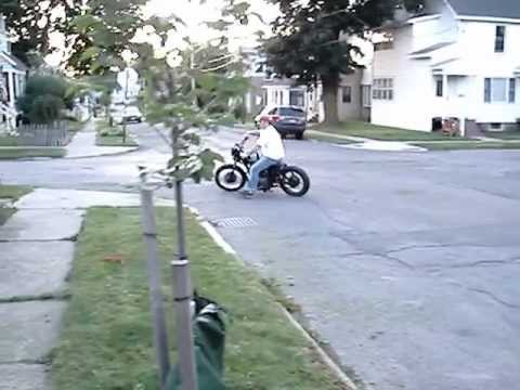 Caveman Choppers xs400 duct tape mounted gas tank