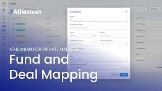 Centralize Fund, Deal & Entity Mapping in Athennian for Private Markets