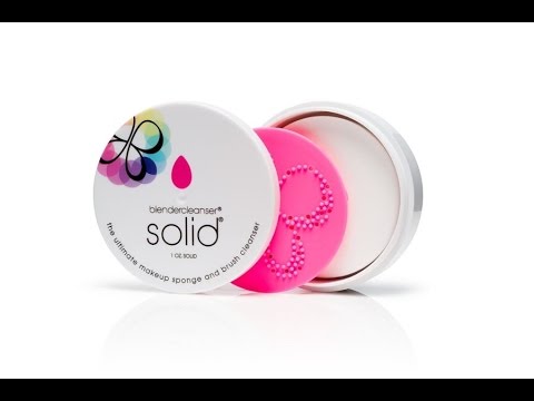 How to clean makeup brushes + BeautyBlender Solid Cleanser Review