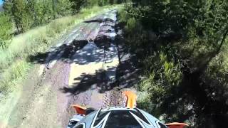 preview picture of video 'Grand Lake, CO - KTM 350 XCF-W - Blizzard Pass OHV Trail - Crash!'