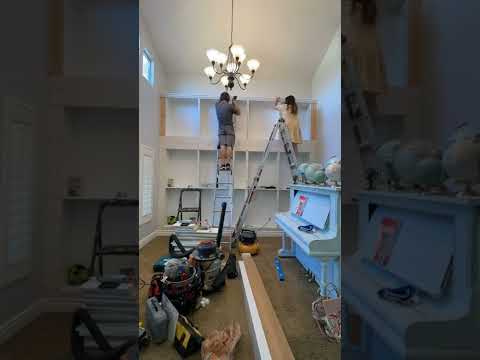 How to make a library from the Billy Bookcases- an IKEA hack! 🤩📚