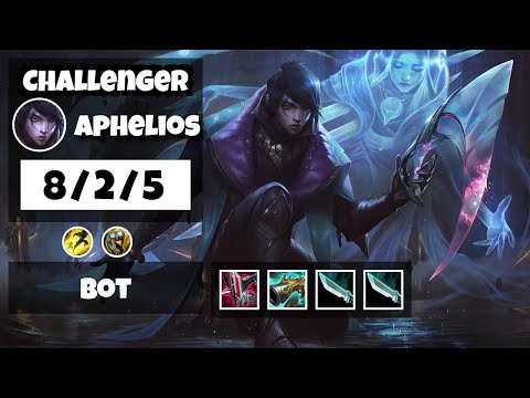 Aphelios Bot Lane 11.16 Challenger Gameplay Replay S11 (8/2/5) - TURKISH